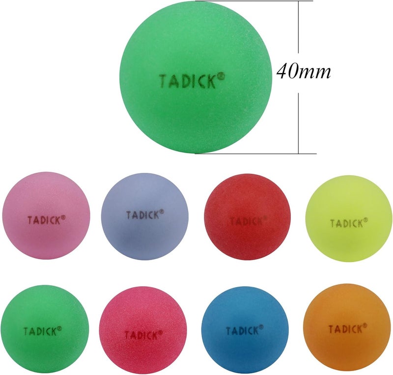 TADICK 100 Pack or 200 Pack Colored Ping Pong Balls for DIY Plastic Multiple Color Table Tennis Ball for Party Decoration - Image 2
